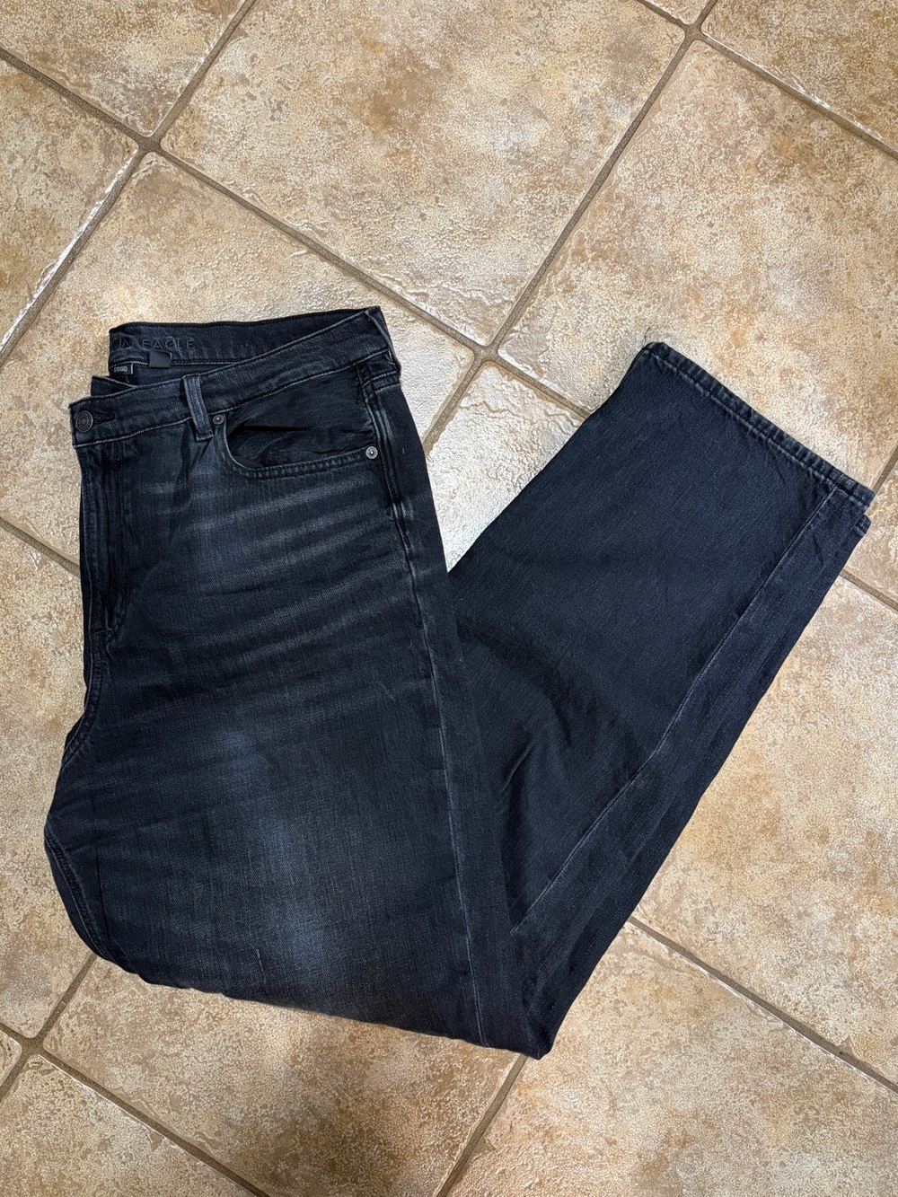 American Eagle Crossover Button Jeans